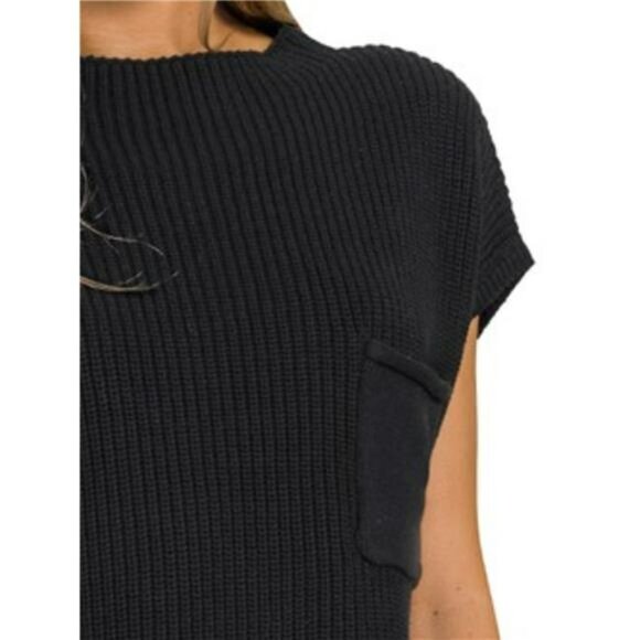 ✨NWT Zenana Mock Neck Short‎ Sleeve Sweater - Picture 2 of 3
